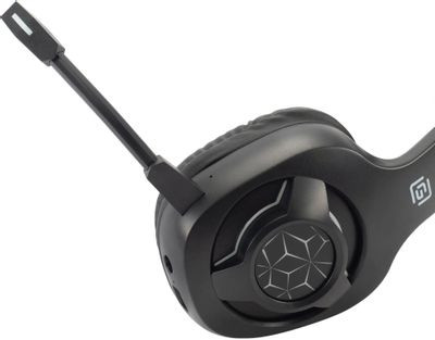 Гарнитура игровая Oklick HS-L575G,  для компьютера/мобильных устройств, накладные,  Bluetooth/3,5 мм, черный [1895253]