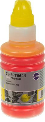 Чернила Cactus CS-EPT6644 T6644, для Epson, 100мл, желтый