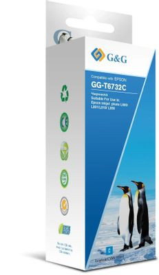 Чернила G&G GG-T6732C, для Epson, 100мл, голубой Чернила G&G GG-T6732C, для Epson, 100мл, голубой