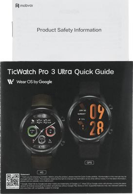Смарт-часы ARK mobvoi Ticwatch Pro3 Ultra,  22мм,  1.4",  черный/черный