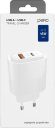 Сетевое зарядное устройство PERO ТС11W,  USB-A + Type-C,  45Вт,  3A,  белый