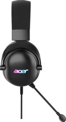 Гарнитура игровая Acer AHW122,  для компьютера, мониторные,  проводные, черный  [zl.hdscc.01u]