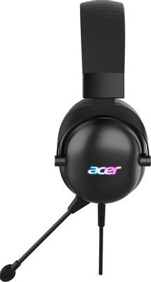 Гарнитура игровая Acer AHW122,  для компьютера, мониторные,  проводные, черный  [zl.hdscc.01u]