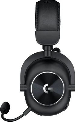 Гарнитура игровая Logitech G Pro X 2 Lightspeed,  для компьютера и игровых консолей, мониторные,  Bluetooth/радио/3,5 мм, черный [981-001265]