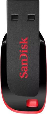 Флешка USB Sandisk Cruzer Blade 32ГБ, USB2.0, черный и красный [sdcz50-032g-b35]