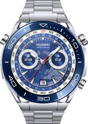 Смарт-часы Huawei Watch Ultimate CLB-B19,  1.5",  серебристый/серебристый [55020agq]