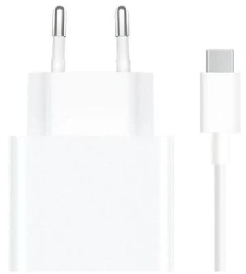 Сетевое зарядное устройство Xiaomi 33W Charging Combo (Type-A) EU,  USB,  USB-C,  33Вт,  3A,  белый [bhr6039eu]