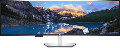 49" Монитор Dell UltraSharp U4924DW,  5120x1440,  IPS,  2хHDMI,  1хDP,  изогнутый, черный и серебристый/черный [210-bgtx]