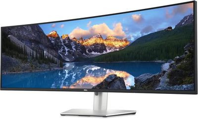 49" Монитор Dell UltraSharp U4924DW,  5120x1440,  IPS,  2хHDMI,  1хDP,  изогнутый, черный и серебристый/черный [210-bgtx]