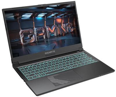 Ноутбук игровой Gigabyte G5 15.6", 2023, IPS, Intel Core i7 12650H 2.3ГГц, 10-ядерный, 16ГБ DDR5, 512ГБ SSD,  NVIDIA GeForce  RTX 4050 для ноутбуков - 6 ГБ, Free DOS, черный [mf5-g2kz353sd]