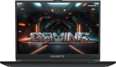 Ноутбук игровой Gigabyte G6 16", 2023, IPS, Intel Core i7 12650H 2.3ГГц, 10-ядерный, 16ГБ DDR5, 512ГБ SSD,  NVIDIA GeForce  RTX 4060 для ноутбуков - 8 ГБ, Free DOS, черный [kf-g3kz853sd]