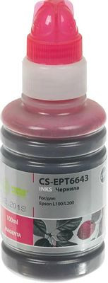 Чернила Cactus CS-EPT6643 T6643, для Epson, 100мл, пурпурный