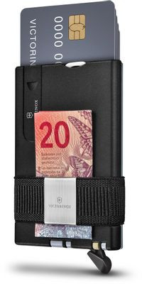 Швейцарская карта Victorinox Smart Card Wallet Sharp, серый, коробка подарочная [0.7250.36]