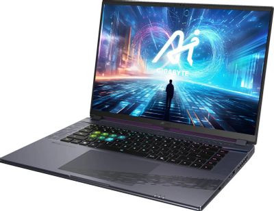 Ноутбук игровой Gigabyte Aorus 16X 16", 2024, IPS, Intel Core i7 13650HX 2.6ГГц, 14-ядерный, 16ГБ DDR5, 1ТБ SSD,  NVIDIA GeForce  RTX 4070 для ноутбуков - 8 ГБ, Free DOS, серый [9sg-43kzc54sd]