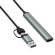 Хаб (разветвитель) PALMEXX PX/HUB-081, серый