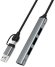 Хаб (разветвитель) PALMEXX PX/HUB-081, серый
