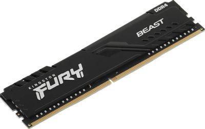 Оперативная память Kingston Fury Beast Black KF426C16BB/8 DDR4 -  1x 8ГБ 2666МГц, DIMM,  Ret