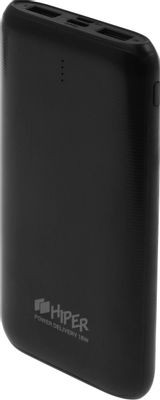 Внешний аккумулятор (Power Bank) HIPER RPX10000,  10000мAч,  черный [rpx10000 black]