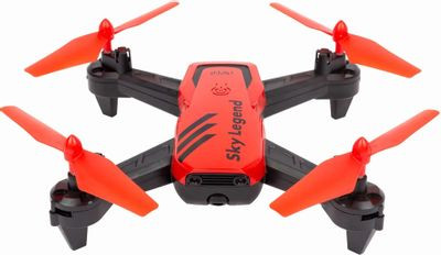 Квадрокоптер HIPER SKY LEGEND FPV с камерой,  черный [hqc-0033]