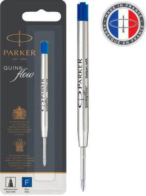 Стержень шариковый Parker QuinkFlow Z08 (CW1950368) F 0.8мм синие чернила блистер
