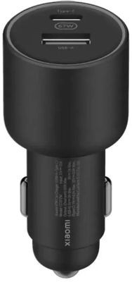 Автомобильное зарядное устройство Xiaomi BHR6814GL,  USB-C + USB-A,  67Вт,  6.1A,  черный