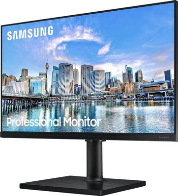 24" Монитор Samsung F24T450FZI,  1920x1080,  IPS,  75Гц,  2хHDMI,  1хDP,  черный [lf24t450fzixci]