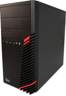 Компьютер iRU Home 310H6SM,  Intel Pentium Gold G7400,  DDR4 8ГБ, 256ГБ(SSD),  Intel UHD Graphics 710,  Free DOS,  черный [1900970]