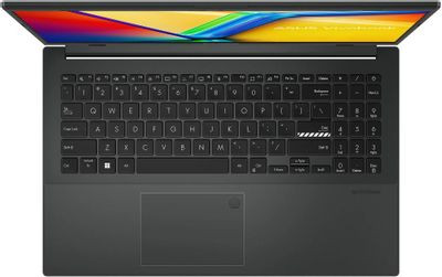 Ноутбук ASUS Vivobook Go 15 E1504FA-BQ090 15.6", IPS, AMD Ryzen 5 7520U 2.8ГГц, 4-ядерный, 8ГБ LPDDR5, 512ГБ SSD,  AMD Radeon  610M, без операционной системы, черный [90nb0zr2-m00l10]