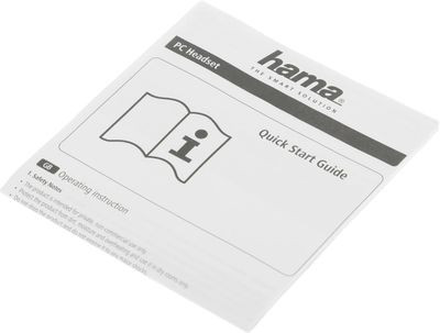 Гарнитура HAMA NHS-P100,  для компьютера, накладные,  проводные, черный  [00139920]