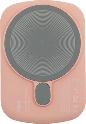 Внешний аккумулятор (Power Bank)  Vipe Jake,  5000мAч,  розовый [vppbjake5kstpnk]