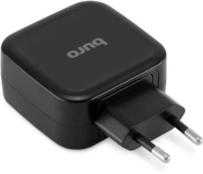 Сетевое зарядное устройство Buro TJ-286B Smart,  4xUSB,  25Вт,  5A,  черный