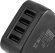 Сетевое зарядное устройство Buro TJ-286B Smart,  4xUSB,  25Вт,  5A,  черный