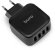 Сетевое зарядное устройство Buro TJ-286B Smart,  4xUSB,  25Вт,  5A,  черный