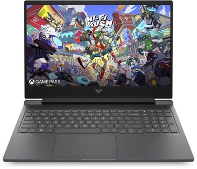 Ноутбук игровой HP Victus 16-r1035ci 16.1", IPS, Intel Core i5 14450HX 1.8ГГц, 10-ядерный, 16ГБ DDR5, 512ГБ SSD,  NVIDIA GeForce  RTX 4050 для ноутбуков - 6 ГБ, Free DOS, серебристый [a1we4ea]