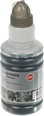 Чернила Cactus CS-GI490BK GI-490, для Canon, 100мл, черный пигментный Чернила Cactus CS-GI490BK GI-490, для Canon, 100мл, черный пигментный