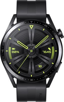 Смарт-часы Huawei Watch GT 3 46мм,  1.43",  черный/черный [55028464]
