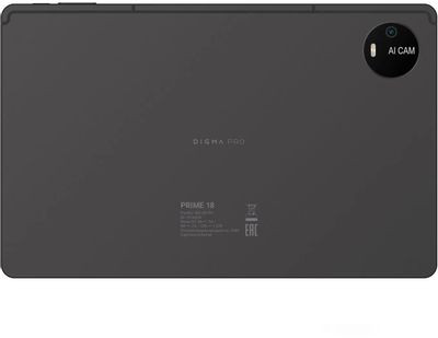 11" Планшет DIGMA PRO PRIME 18 6/128 GB T606 4G, 2000 x 1200, Android 13, графит [ms1001pl]