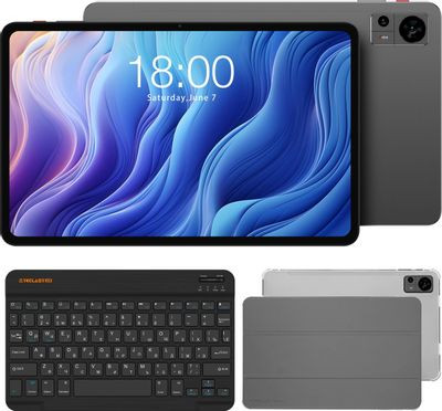 11.97" Планшет TECLAST T60 Premium set 8/256 GB T620 4G, 2000 x 1200, 90Гц, Android 14, с чехлом и клавиатурой, серый 11.97" Планшет TECLAST T60 Premium set 8/256 GB T620 4G, 2000 x 1200, 90Гц, Android 14, с чехлом и клавиатурой, серый