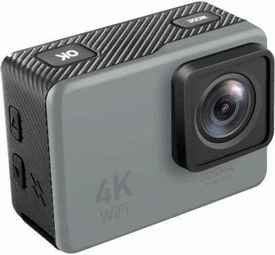 Экшн-камера Digma DiCam 810 4K,  WiFi,  серый [dc810]