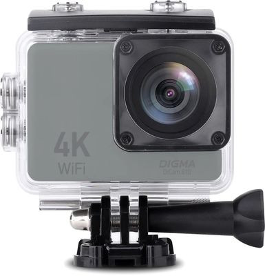 Экшн-камера Digma DiCam 810 4K,  WiFi,  серый [dc810]
