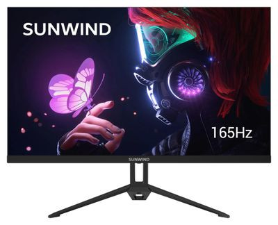 27" Монитор SunWind SUN-M27BA107, 1920x1080, IPS, 165Гц, 2хHDMI, 1хDP, черный 27" Монитор SunWind SUN-M27BA107, 1920x1080, IPS, 165Гц, 2хHDMI, 1хDP, черный