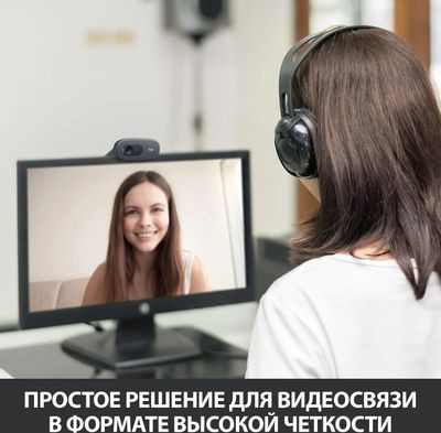 Web-камера Logitech HD Webcam C270,  черный [960-000999]