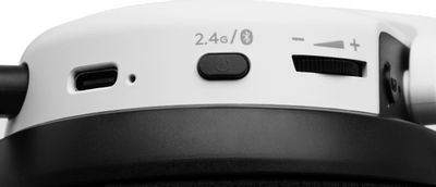 Гарнитура игровая A4TECH Bloody GR370,  для компьютера/мобильных устройств, мониторные,  Bluetooth/радио/3,5 мм, белый