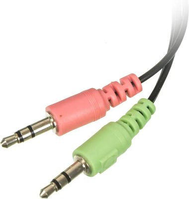 Гарнитура Oklick HS-M137V,  для компьютера, мониторные,  проводные, черный  [614046]