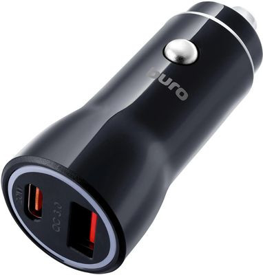 Автомобильное зарядное устройство Buro BUCN1,  USB-C + USB-A,  18Вт,  3A,  черный [bucn18p110bk]