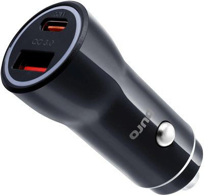 Автомобильное зарядное устройство Buro BUCN1,  USB-C + USB-A,  18Вт,  3A,  черный [bucn18p110bk]