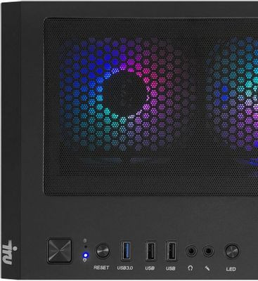 Компьютер iRU Game 710Z7GP,  Intel Core i7 13700KF,  DDR4 32ГБ, 1ТБ(SSD),  NVIDIA GeForce RTX 4070 Ti - 12 ГБ,  Free DOS,  черный [2016218]