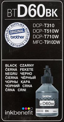 Brother BTD60BK, 108мл, черный