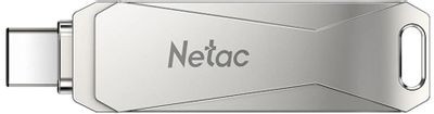 Флешка USB NETAC U782C 128ГБ, USB3.0, серебристый [nt03u782c-128g-30pn]