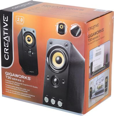 Колонки Creative GigaWorks T20 series II,  2.0,  черный [51mf1610aa000]
